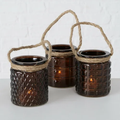 3er-Set Windlicht 