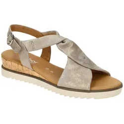 Gabor Damen Keilsandalen - Elegante Sommerschuhe mit Keilabsatz - Wanderschuhe in stilvollem Design, ideal für den Sommer mit komfortablem Keilabsatz und weichem Microfaser-Innenmaterial.