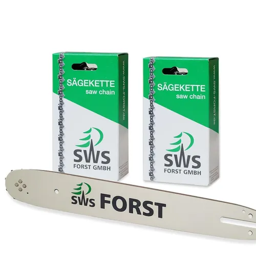 40cm SWS Forst Schwert Set m.2 Sägeketten 3/8 56TG 1,3mm p.f. Dolmar E-56