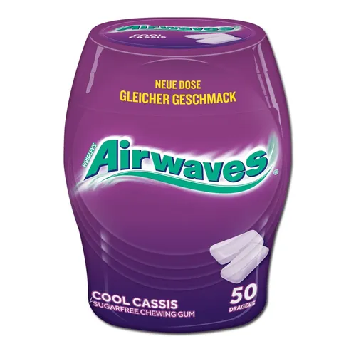 Produktbild Wrigleys Airwaves Cool Cassis, Kaugummi, 70g Dose 38,43€/1kg