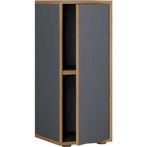 VCM Holz Büroschrank Salia 2-Fach, 30 cm Breite - Schränke für das Heimbüro, höhenverstellbarer Fachboden für bis zu 6 Ordner, platzsparend und funktional, ideal für Ihr Home Office.