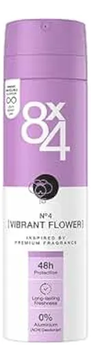 8x4 Deo Spray No.4 Vibrant Flower 150 ml