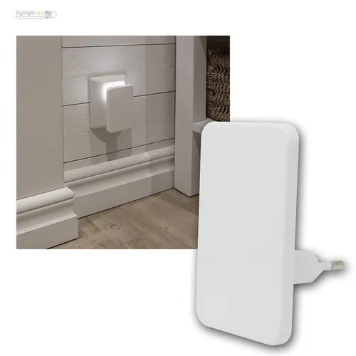 LED Nachtlicht mit Dämmerungssensor, Orientierungslicht für Steckdose 230V/0,26W