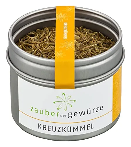 Zauber der Gewürze Kreuzkümmel ganz – Würzige Kreuzkümmelsamen, ideal für indische Curries, arabisches Hummus und mexikanisches Chili con Carne, 55 g