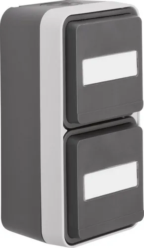Berker 47703545 Schutzkontakt-Steckdose 2-fach mit Klappdeckel