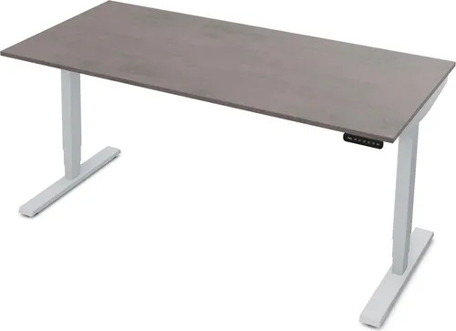 ASSMANN Elektrisch höhenverstellbarer Schreibtisch Y-Line in grau von Assmann