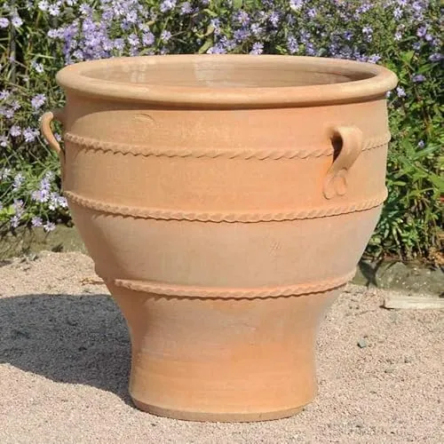 Palatina Werkstatt 100% handgefertigter frostfester Terracotta Pflanzkübel Rosa 2