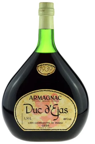 Rarität: Armagnac Duc d' Ejas 1,5l Grossflasche Jahrgang 1939