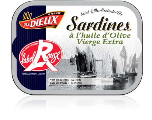 Sardinen in Olivenöl Extra Label Rouge 115g