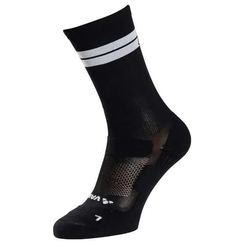 VAUDE Socken Bike Socks Mid II, ergonomisch gepolstert und atmungsaktiv, trocknet schnell, elastisch, black/black, 39-41
