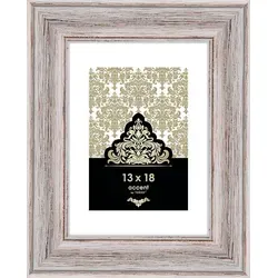 Bilderrahmen Vintage 13 x 18 cm Holz Weiß