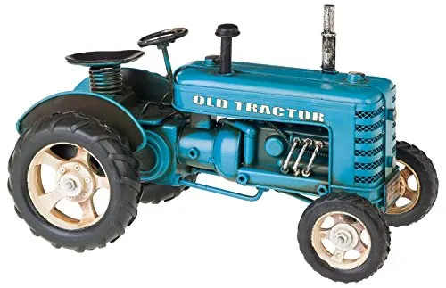 Aubaho Dekoobjekt Modelltraktor 26cm - Antikes Design - Dekorativer Modelltraktor im nostalgischen Stil, perfekt für Sammler. Mit traditioneller Verarbeitung und antikem Erscheinungsbild. Maße: 26 x 16 x 14cm, Gewicht: 960g. Ideal zur Verschönerung Ihres Wohnraums.