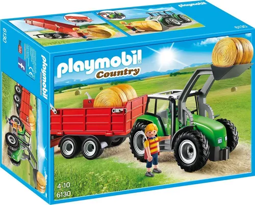 Playmobil 6130 Großer Traktor mit Anhänger