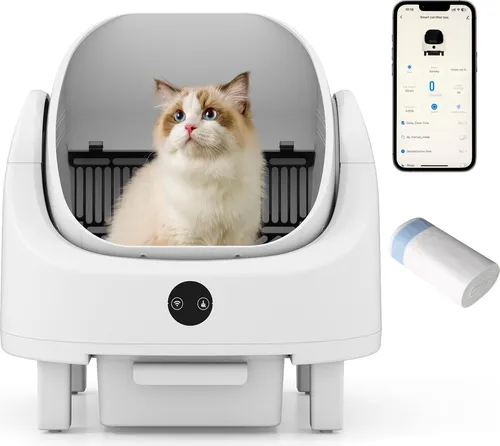 COSTWAY Selbstreinigende Katzentoilette mit App-Steuerung – Komfort für Ihre Katze