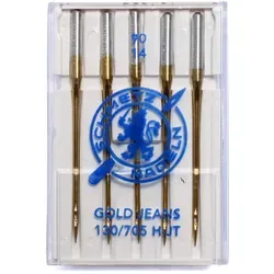 Schmetz Jeans-Nadeln Gold 5er Packung Stärke 90
