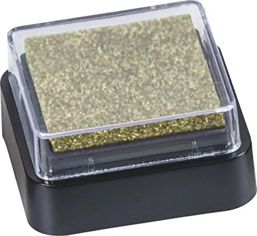 Baier & Schneider Stempelkissen Mini-Stempelkissen, getränkt, 3x3cm, gold