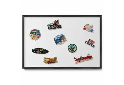Tulup Magnettafel 60x40 cm mit schwarzem Rahmen – stilvolles Memoboard für das Homeoffice