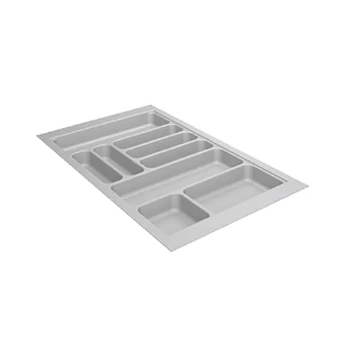HETTICH Besteckeinsatz Orga Tray Universal - 901 - 1000 mm - Zubehör für Möbel, universell zuschneidbarer Besteckeinsatz für optimale Ordnung in der Küche mit verschiedenen Fächern für Besteck und mehr.