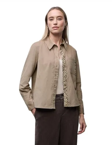 Street One Cordbluse Flowing beige mit Tapedetails in beige von Street One