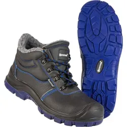 Safetytex Winterschnürstiefel Marnitz S3 gefüttert Sicherheitsschuhe Größe 43 - Schwarz/Blau - 43