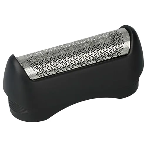 vhbw Scherfolie kompatibel mit Braun 130, 140, 150, 5683, 5684, 5685, 815, 835 Elektrorasierer + Rahmen, schwarz/Silber