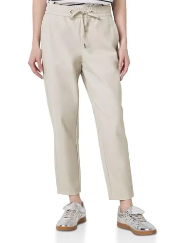 STREET ONE STUDIO Jogger Pants beige 42 - Wanderhosen mit Elastikbund für optimalen Komfort, pflegeleicht und ideal für aktive Tage.