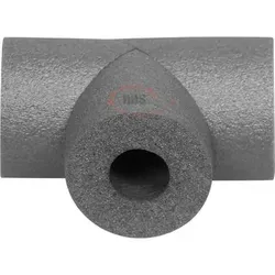 Rohrisolierung PE (grau) T-Stück ((Rohrdurchmesser x Dämmstärke): 22 x 25 mm = 100% GEG)