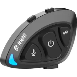 MOMAN RSS FC-Moto Edition Bluetooth Headset - Kabelloses Headset mit 10 m Reichweite, ideal für klare Kommunikation beim Fahren. Mit Bluetooth 5.1 für stabilen Sound und einfache Bedienung.