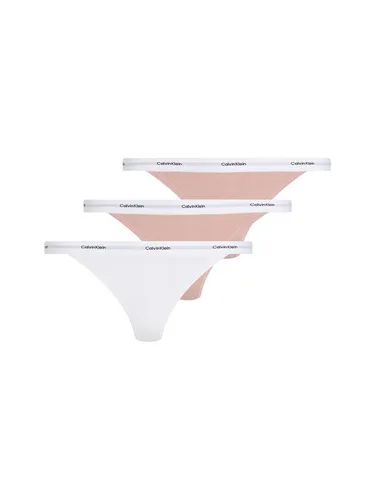 Calvin Klein Underwear Tanga STRING THONG 3PK (Packung, 3-St., 3er-Pack) mit Rippenstruktur