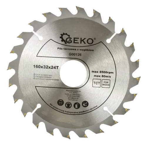 Kreissägeblatt Sägeblatt 160 x 32 mm 24Z HM für Holz Tischkreissäge Kreissäge