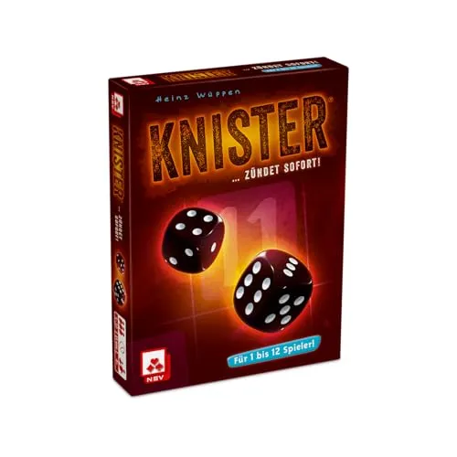 NSV - 4050 - KNISTER - Würfelspiel - Würfelspiel des Jahres 2007, ideal für 1-12 Spieler. Mit neuem Design und spannendem Spielverlauf sorgt KNISTER für Unterhaltung bei jedem Spieleabend.