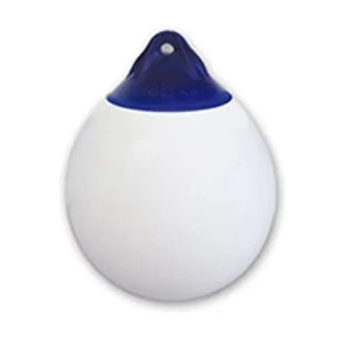 Ocean Kugelfender Serie R, Farbe:Kopf dunkelblau / Fender weiß, Typ:R1 (Ø 280 mm x 380 mm)