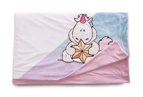 Nici Plüschdecke Einhorn Theodor 140x175 cm - Kuscheldecke für Kinder mit Einhorn Theodor, aus 100% recyceltem Material, pflegeleicht und perfekt für das Kinderbett.