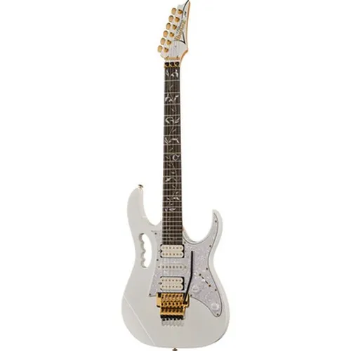 Ibanez Steve Vai Premium JEM7VP-WH White E-Gitarre - Signature E-Gitarre mit Erlekorpus, Monkey Grip und DiMarzio Evolution Pickups für vielseitige Sounds und optimale Spieleigenschaften – ideal für anspruchsvolle Gitarristen.