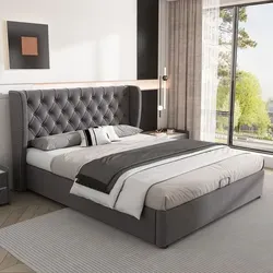 MODFU Polsterbett 140 - Grau