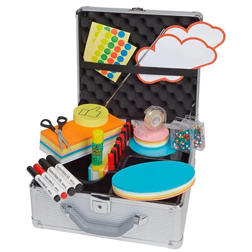 MAUL Moderationskoffer MAULpro compact - 2.362 Teile, hochwertig ausgestattet im stabilen Aluminium-Koffer für professionelle Präsentationen und Workshops