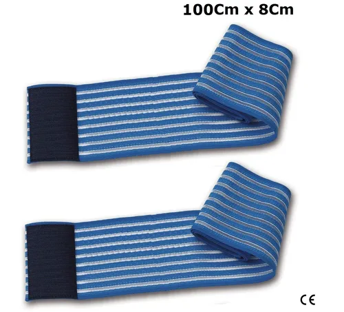 Ub 2 Bänder Elastic Fiab 100 CM 1metro Elektrostimulation Iontophorese Ems Tens