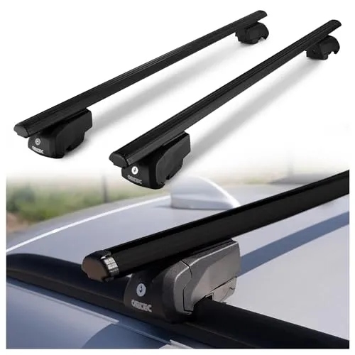 CHROMEMASTER | Dachgepäckträger Dachträger | Kompatibel mit Audi Q4 e-tron 2021+ | Er dient zum Transport Einer Dachbox, Fahrradträger, Leiter; Leichte Konstruktion aus Aluminium