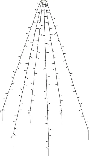 LED Fahnenmast Beleuchtung - H 190 cm 192