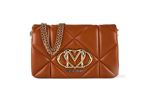 Love Moschino Smart Daily Umhängetasche 24 cm braun TAS057624 - Stylische Umhängetasche von Love Moschino aus robustem Polyurethan. Mit cleverem Raumteiler und praktischem magnetischen Verschluss für schnellen Zugriff. Abnehmbarer Umhängeriemen sorgt für individuellen Tragekomfort.