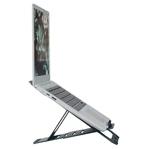 Ergo Ultraflacher höhenverstellbarer Aluminium-Laptopständer - Ergonomisch, ultraflach und tragbar für maximalen Komfort und optimale Körperhaltung