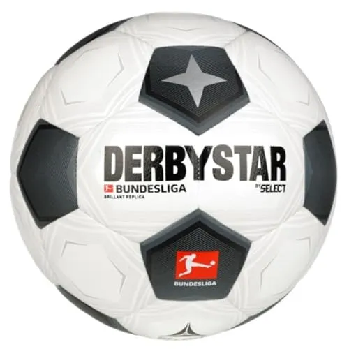 Derbystar Fußball 2. Bundesliga Brillant Replica Classic v24 24/25 - Fußball mit Dual Bonded Technologie, weichem Ballkontakt und ideal für Freizeitspieler. Offizieller Replica des Bundesliga Brillant Replica Classic 2024/25.