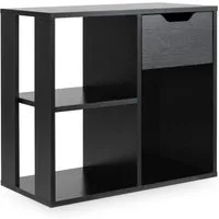 Produktbild Costway Bücherregal Holz 60 x 30 x 53 cm Schwarz