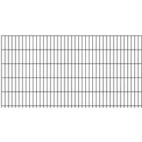 ALBERTS Doppelstabmattenzaun-Grundset 10 m - Anthrazit, 1000 mm hoch - Zäune & Tore - Fertiges Set mit langlebigen Doppelstab-Gittermatten und Zubehör für eine zuverlässige Einzäunung.