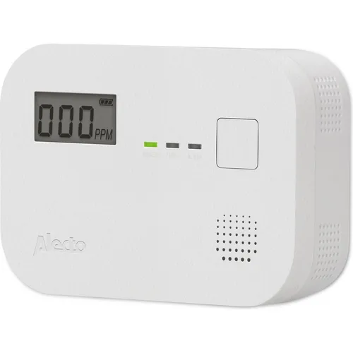 ALECTO Kohlenmonoxid-Melder COA3910 mit LED-Anzeige - Gasmelder mit LED-Anzeige für klare Warnsignale, schützt Ihre Familie vor gefährlichen Kohlenmonoxid-Emissionen.