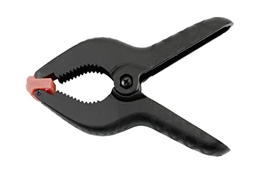 kwb Profi Feder-Zwinge 100 mm, Spann-Weite 40 mm, 2er Pack, hohe Feder-Kraft für Leim- und Klebearbeiten, Feder-Klemme zum klammern und halten