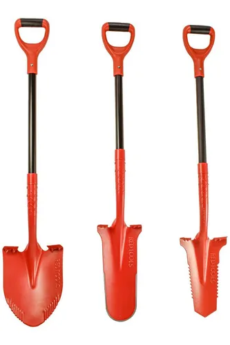 Red Tools Spaten 3 tlg. Profi Spaten Set - Robustes Garten Werkzeug