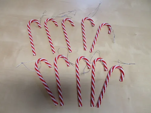 Zuckerstangen-Kunststoff-Christbaumschmuck-Baumschmuck-Deko -Weihnachten 10