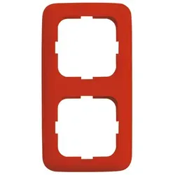 Busch-Jaeger 2512-217-101 Abdeckrahmen 2-fach, Reflex SI, rot glänzend