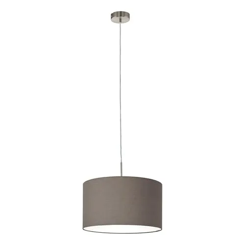 Pendelleuchte 1-flammig Ø 38 cm anthrazit/braun - Moderne Pendelleuchte in stilvollem Design, ideal für gemütliche Beleuchtung in Wohnräumen.